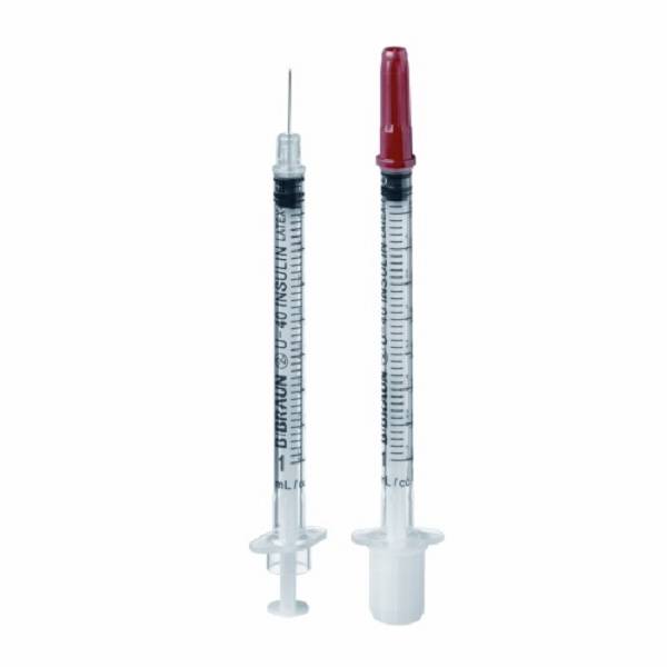 Braun Omnican® 40, Für U40-Insulin, 0,30 X 8 Mm, 1 Ml, 100 Stück ...